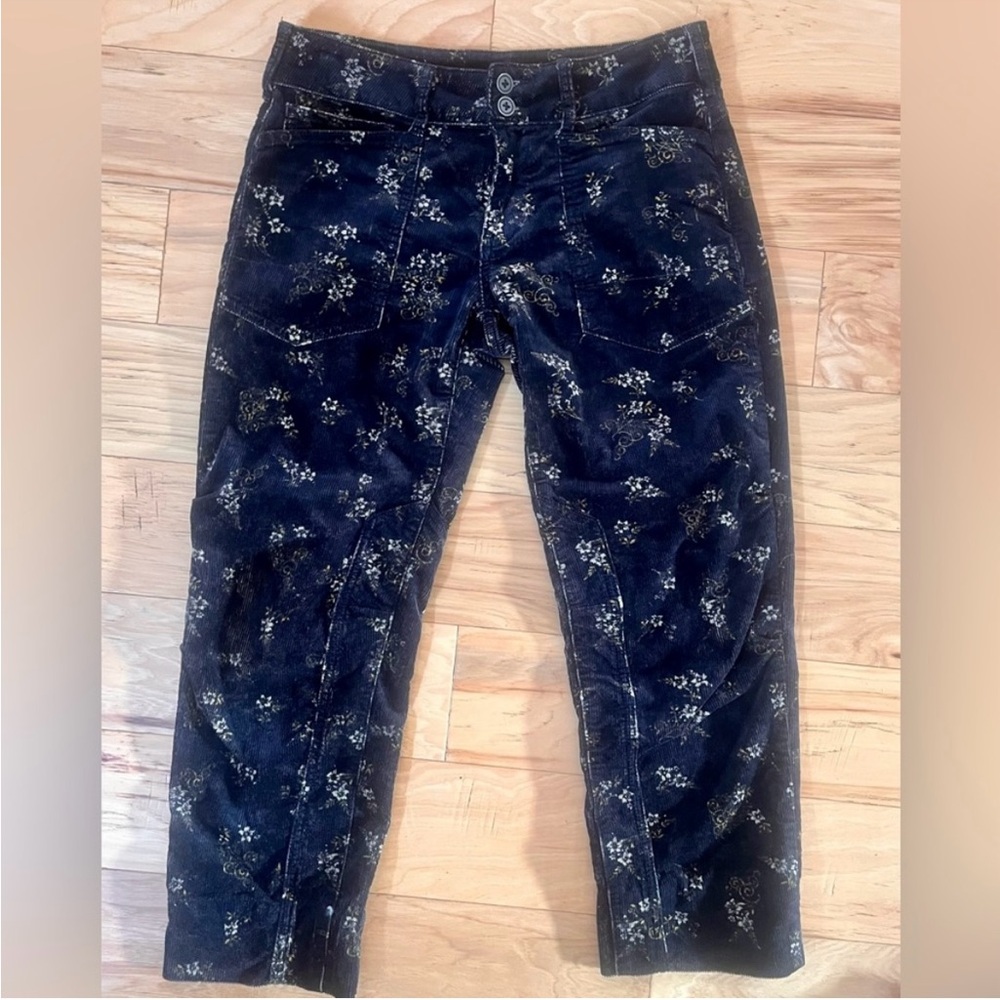 Anthropologie The Wanderer Mid Rise Pilcro Floral Corduroy Pant - Picture 6 of 6